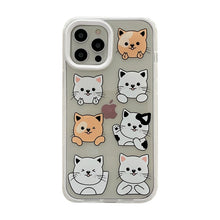 Load image into Gallery viewer, Image of a cutest french bulldog iphone case in the cutest Frenchies in different colors saying “I Love You” in French Bulldog style