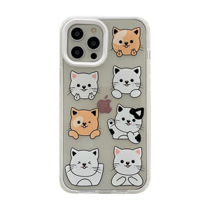 Image of a cutest french bulldog iphone case in the cutest Frenchies in different colors saying “I Love You” in French Bulldog style