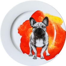 Load image into Gallery viewer, French Bulldog Love 10&quot; Bone China Dinner PlatesHome Decor
