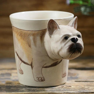 French Bulldog Love 3D Ceramic CupMugDefault Title
