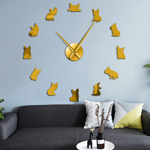 French Bulldog Love DIY Wall Clock-Home Decor-Dogs, French Bulldog, Home Decor, Wall Clock-13