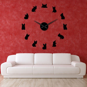 French Bulldog Love DIY Wall Clock-Home Decor-Dogs, French Bulldog, Home Decor, Wall Clock-14