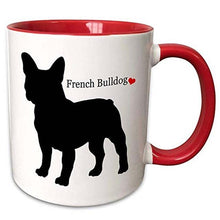 Load image into Gallery viewer, French Bulldog Love Dual Tone Coffee MugMugDefault Title