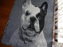Load image into Gallery viewer, French Bulldog Love Heavy Cotton Multipurpose Knitted BlanketHome Decor