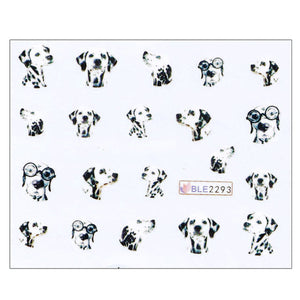 French Bulldog Love Nail Art Stickers-Accessories-Accessories, Dogs, French Bulldog, Nail Art-Dalmatian-5