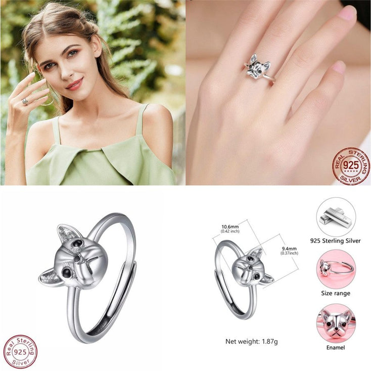 Image of the cutest french bulldog ring
