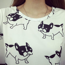 Load image into Gallery viewer, French Bulldog Love Womens T ShirtApparel