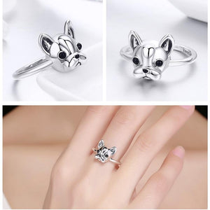 Image of the collage of french bulldog ring