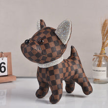 Load image into Gallery viewer, Blingy French Bulldog PU Leather Statue-Home Decor-Dogs, French Bulldog, Home Decor, Statue-Dark Brown-3
