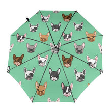 Load image into Gallery viewer, Image of an inside print french bulldog umbrella