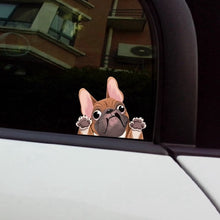 Load image into Gallery viewer, Image of a fawn french bulldog window decal