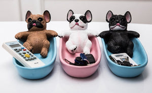 Frenchies in a Tub Multipurpose Organiser or Soap Dish-Home Decor-Bathroom Decor, Dogs, French Bulldog, Home Decor-15