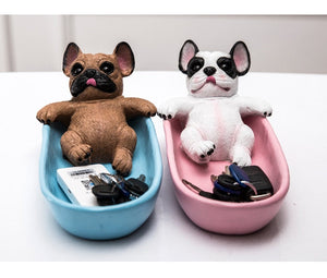 Frenchies in a Tub Multipurpose Organiser or Soap Dish-Home Decor-Bathroom Decor, Dogs, French Bulldog, Home Decor-6