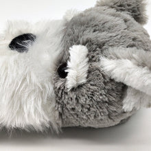 Load image into Gallery viewer, Image of two schnauzer slippers - front view close up