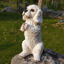 Load image into Gallery viewer, Image of a super cute namaste garden Doodle statue