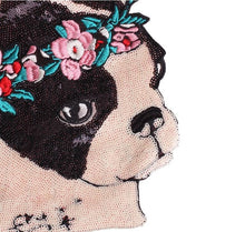 Load image into Gallery viewer, Garland Boston Terrier Sequinned Sew On PatchPatch