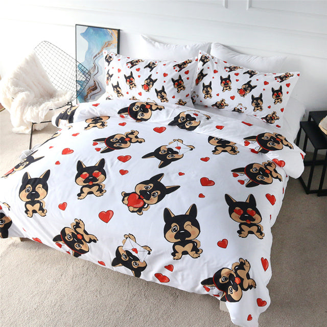 Infinite German Shepherd Love Duvet Cover and Pillow Cases Bedding Set-Home Decor-Bedding, Dogs, German Shepherd, Home Decor-German Shepherd-AU King-1