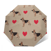Load image into Gallery viewer, German Shepherd Love Automatic Umbrella-Accessories-Accessories, Dogs, German Shepherd, Umbrella-12