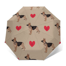 Load image into Gallery viewer, German Shepherd Love Automatic Umbrella-Accessories-Accessories, Dogs, German Shepherd, Umbrella-Outer Print-4