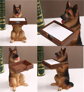 German Shepherd Love Business Card Holder Statue-Home Decor-Dogs, German Shepherd, Home Decor, Statue-13