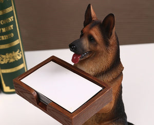 German Shepherd Love Business Card Holder Statue-Home Decor-Dogs, German Shepherd, Home Decor, Statue-8