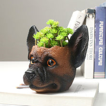 Load image into Gallery viewer, German Shepherd Love Decorative Flower Pot-Home Decor-Dogs, Flower Pot, German Shepherd, Home Decor-2