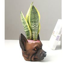 Load image into Gallery viewer, German Shepherd Love Decorative Flower Pot-Home Decor-Dogs, Flower Pot, German Shepherd, Home Decor-4