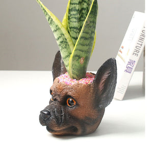 German Shepherd Love Decorative Flower Pot-Home Decor-Dogs, Flower Pot, German Shepherd, Home Decor-5