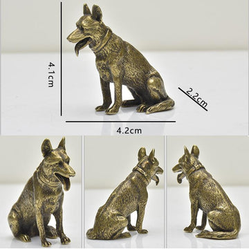 German Shepherd Love Mini Copper Figurine Home Decor Ilovemypet 624003 360x