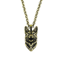 Load image into Gallery viewer, German Shepherd Love Pendant and Necklace-Dog Themed Jewellery-Dogs, German Shepherd, Jewellery, Necklace, Pendant-Antique Bronze Plated-5