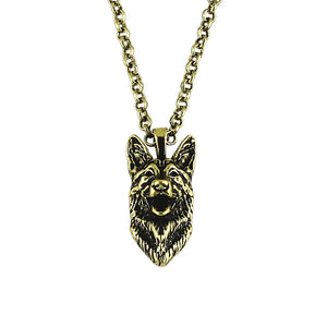 German Shepherd Love Pendant and Necklace-Dog Themed Jewellery-Dogs, German Shepherd, Jewellery, Necklace, Pendant-Antique Bronze Plated-5