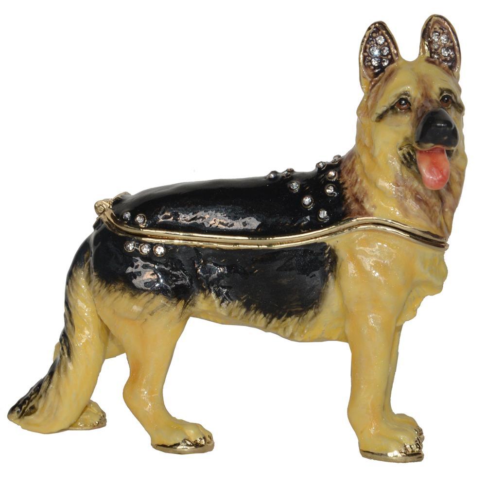 German Shepherd Love Small Jewellery Box Figurine Home Decor 708000