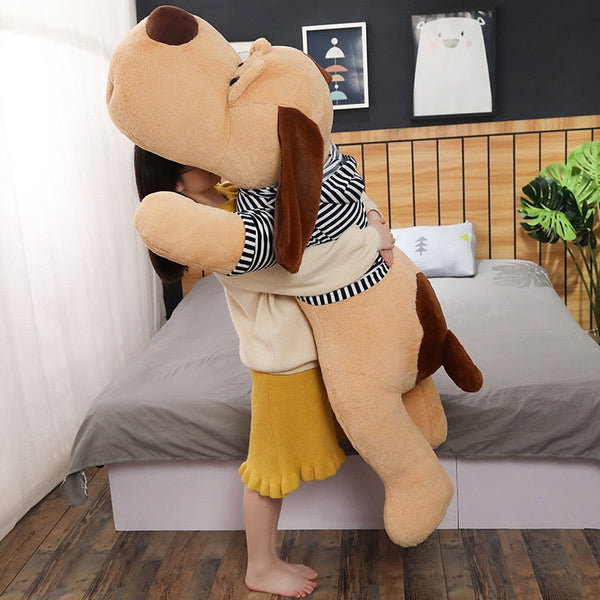 Giant Basset Hound Stuffed Animal Huggable Plush Pillows (Large to Gia
