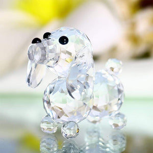 Image of a glass dachshund figurine