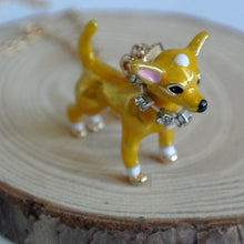 Load image into Gallery viewer, Golden Chihuahua 3D Pendant and Necklace-Dog Themed Jewellery-Chihuahua, Dogs, Jewellery, Necklace-2