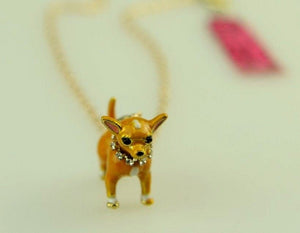 Golden Chihuahua 3D Pendant and Necklace-Dog Themed Jewellery-Chihuahua, Dogs, Jewellery, Necklace-4