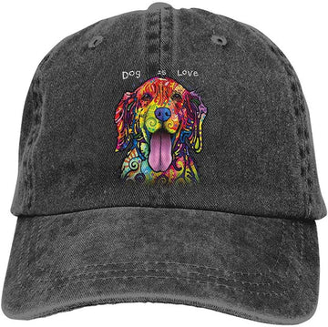 Golden Retriever Love Baseball Caps 360x