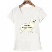 Golden Retriever Love Womens T ShirtApparelI’m In My Golden YearsS