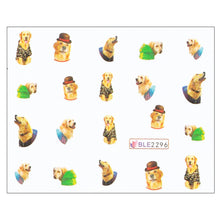 Load image into Gallery viewer, Image of golden retriever nail art in different designs