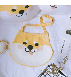 Goofy Face Shiba Inu Love Canvas Handbags-Accessories-Accessories, Bags, Dogs, Shiba Inu-13