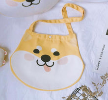 Load image into Gallery viewer, Goofy Face Shiba Inu Love Canvas Handbags-Accessories-Accessories, Bags, Dogs, Shiba Inu-5