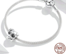 Goofy Pug Love Silver Charm BeadDog Themed Jewellery
