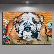 Load image into Gallery viewer, Graffiti Bulldog Canvas Print Poster-Home Decor-Dogs, English Bulldog, Home Decor, Poster-3