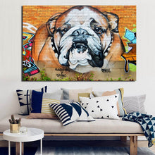 Load image into Gallery viewer, Graffiti Bulldog Canvas Print Poster-Home Decor-Dogs, English Bulldog, Home Decor, Poster-4