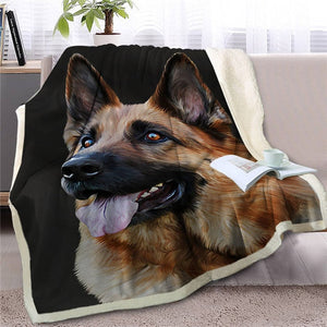 Great Dane Love Soft Warm Fleece Blanket-Home Decor-Blankets, Dogs, Great Dane, Home Decor-9