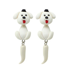 Load image into Gallery viewer, Great Pyrenees Love Handmade Polymer Clay EarringsDog Themed Jewellery