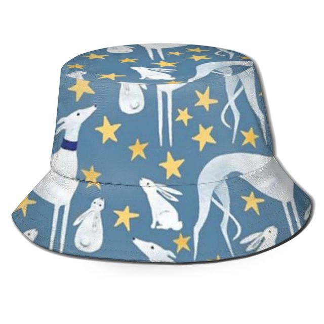 Greyhounds and Stars Love Bucket Hat-Accessories-Accessories, Dogs, Greyhound, Hat-1