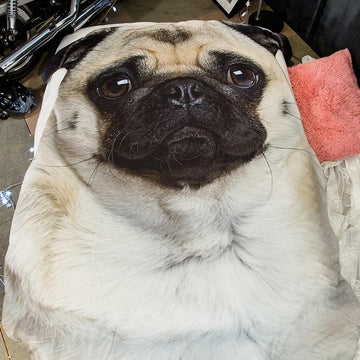 Doggo Shaped Warm Throw BlanketHome DecorPugLarge
