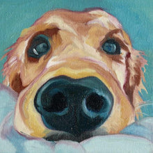 Load image into Gallery viewer, Hand Painted Curious Golden Retriever Canvas Art Oil PaintingHome Decor