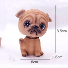 Load image into Gallery viewer, Image of a cutest waving Pug bobblehead